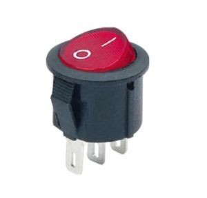 Cheap Standard Size Kcd1-105-12 Black and Red Rocker Switch with Affordable Manufacture for sale