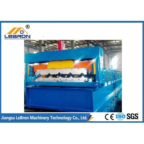 Blue color 2018 New Design Corrugated Roof Sheet Roll Forming Machine PLC