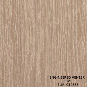 Customized Recon Elm Wood Veneer Straight Cut And Crown Cut For Cabinet Face Of