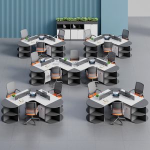 Modern Commercial Office Furniture Customizable Modular Cubicle Partition
