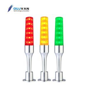 Cheap Hidden Detachable Base LED Tower Lamp Flashing Warning Tower Light With Alarm Buzzer for sale