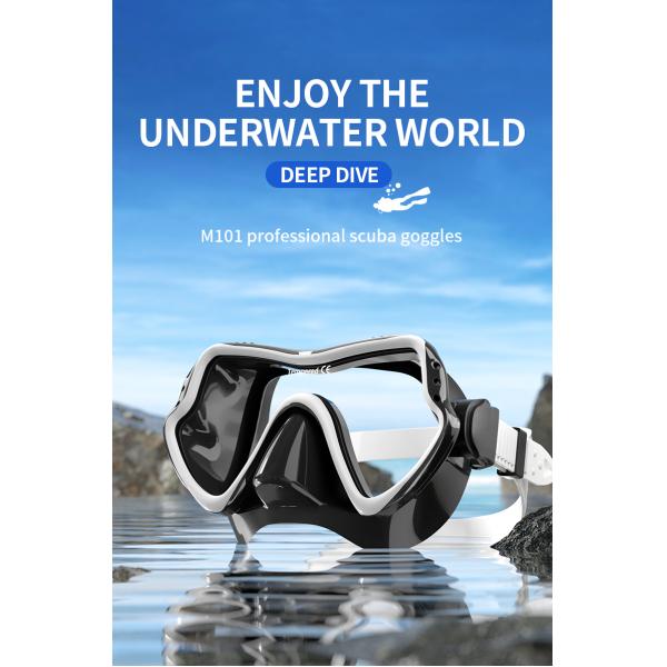 Nearsighted Single Lens Scuba Diving Mask Goggles For Glasses