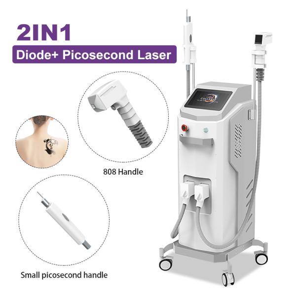 AS42 2 In 1 Diode Ice + Pico Second Laser Machine Q-Switched Nd yag For Hair And