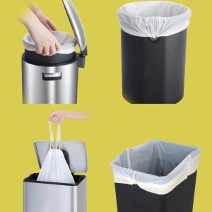 Custom Order Interleaved Plastic Trash Bag On Roll For Kitchen Bin Liner Medical