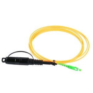 Waterproof Mini SC/APC To SC/APC FTTH Fiber Optic Patch Leads