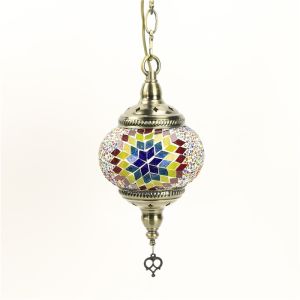 Mediterranean style Art Deco handmade Turkish Mosaic Pendant Lamp(WH-DC-18)