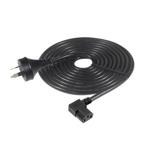 90 Degree Right Angle C13 To SAA 3Pin H05VV-F 3G*0.75mm2 1.2M for PC Monitor