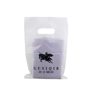 Custom Mylar Die Cut Handle Poly Bags Recyclable Plastic Gift Bag Shopping Bag