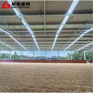China Prefab Steel H-Beam Horse Farm Building Custom Design on sale