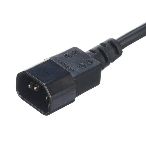 6-10A/250V Current/Voltage Rate IEC 320 C14 Male to 2*C13 Female Y Type Splitter Power Cord with C13 C14 Extension Cable