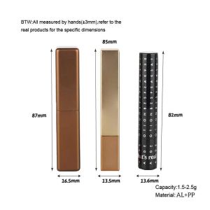 2.5g 1.5g Empty Round Lip Balm Containers Empty Lip Gloss Squeeze Tubes