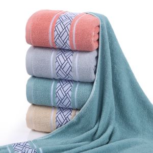 China Customized Designs Supported Bathing Towel All Cotton Absorbent Unisex Large Size on sale