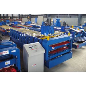 Cheap Automatic Galvanized Steel Double Layer Roll Forming Machine with 380V 50Hz for sale