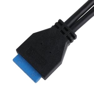 Computer Motherboard Power Cable USB 3.1 Type-E Male To IDC20P Male Adapter