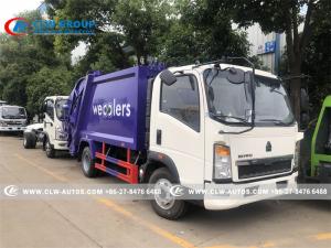 Cheap Sinotruk Howo 4x2 10cbm Compactor Garbage Truck For Trash Collection for sale