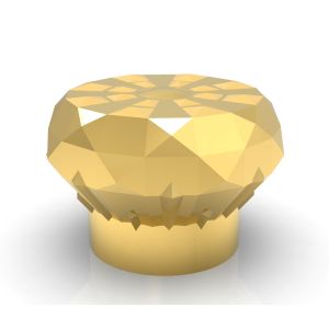 Cheap Hanging Plating Zamak Perfume Caps 28*28*42.5mm for sale