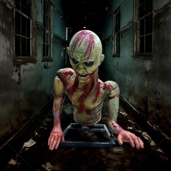 Quality Ornament Electric Ghost Customized Haunted Halloween House Props wholesale