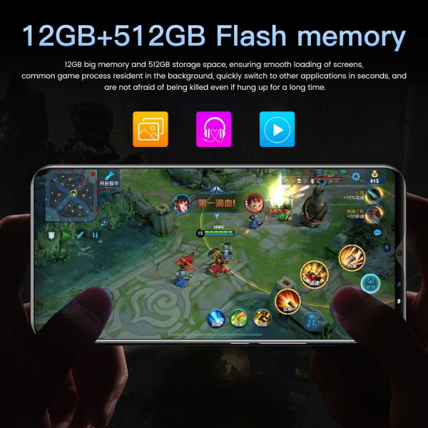 6.1 Inch M10 Plus Smart Phone 512GB Full Screen Mobile Phone Unlock