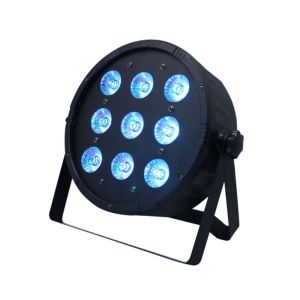 Free shipping Guangzhou 9*10W 8 Channel DMX RGBW 4 in 1 Cheap Slim LED Par Light