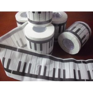 Cheap black and white keyboard bathroom tissue roll for sale