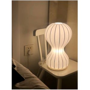 IP20 E27 holder silk table light led table lamp natural silk table light for