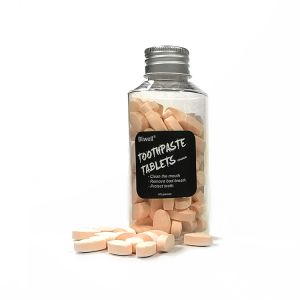 Portable Refillable Natural Chewable Toothpaste Tablet Cool Mint For Travel