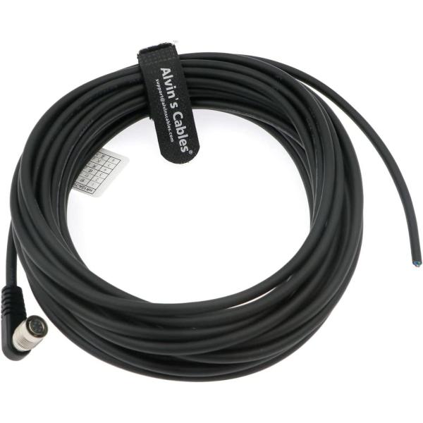 Alvin's Cables Basler Hirose 6 Pin Right Angle HRS HR10A-7P-6S Open Twisted