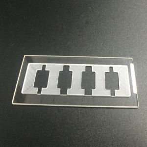Machining Quartz Glass Sheet Customization High Purity Grooved
