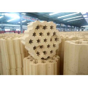 19 Holes Yellow Fire Clay Bricks For Hot Blast Stove High Density Customized