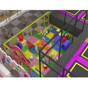 Candy Themed Trampoline Park Equipment , 20m Width Kids Exercise Trampoline