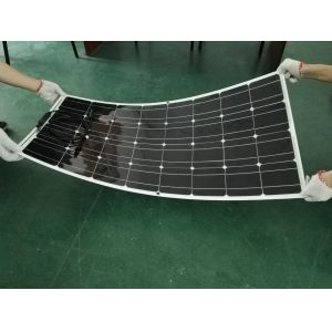 Black 12V Mono Cell Solar Panel UV Resistant Easy Installation Without Frame