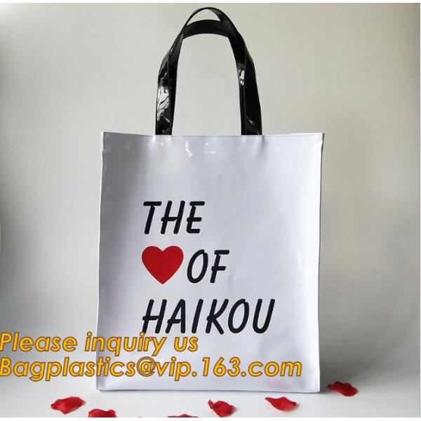 Plastic Bag OEM Custom PVC Loop Handle Image Printed Plastic Shopping Bag