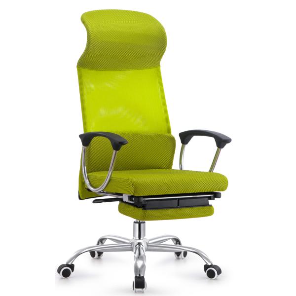 Quality Bright Colored Green Napping Office Chair , Reclining Computer Chair With Footrest wholesale