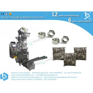 Fastener counting and packing machine with one counting bowl