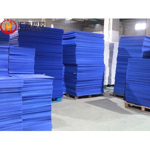18"x24" Correx Fire Retardant Sheets , Blue Corrugated Plastic Sheets