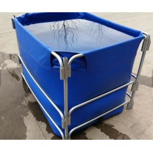 China 1500L High Opacity Removable Fish Pond , Plastic Ponds For Fish Farming Collapsible Fish Tank on sale