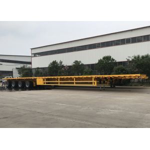 3 4 Axle Extendable 22m Length 40 45T Flatbed Semi Trailer