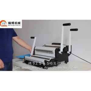 Nanbo Manual 25 Sheets Double Loop Wire Binding Machine