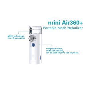 mini Air 360+ Mini portable pocket ultrasonic Mesh Nebulizer with CE ROHS