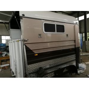 new deluxe double extended horse float straight load float