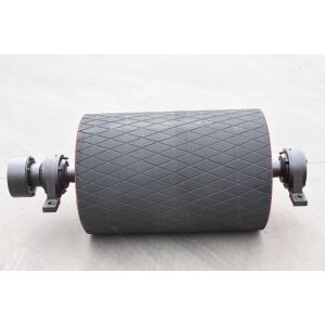 Cheap 500mm Drive Head Drum Lagging Conveyor Pulley for sale