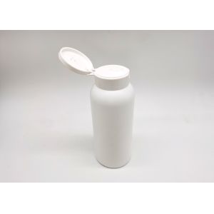 200ml White PET Plastic Cosmetic Bottles With Flip Top Cap