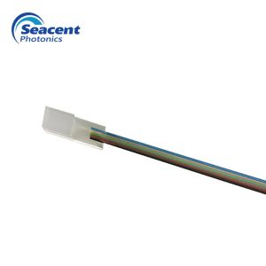 8 Channel PLC Fiber Array With 0 Or 8 Degrees Angle High Stability And