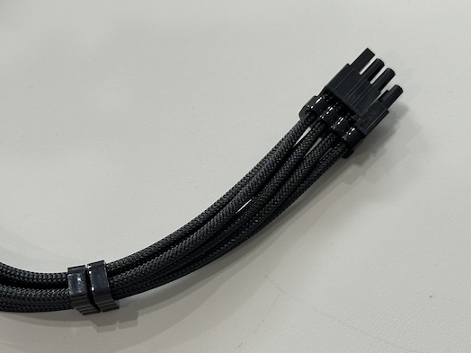 PCI-E 8Pin Male to 6+2Pin GPU Power Cable Connector – Braided Wire Harness for Modular PSU / Server