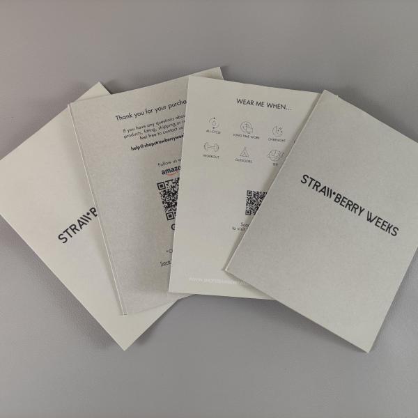 Quality Clothing Instruction Manual Customized Card with Matte Lamination Surface wholesale