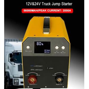 12V 24V Car Jump Starter Power Bank Lithium Car Battery Charger Portable