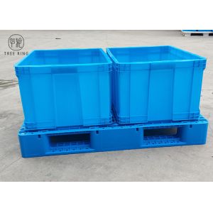 Racking Reusable Plastic Skids Pallets For Fork Trucks With 4 Way Entry P1208