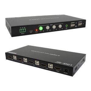 HDCP2.2 1.4 4K KVM Switch HDMI YUV4:4:4 8Bit With Analog Audio Extraction