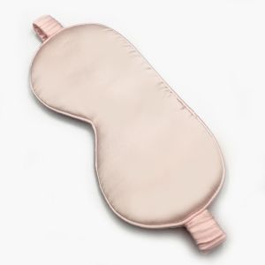 USB heated silk eye mask adjustable temperature control custom embroidery