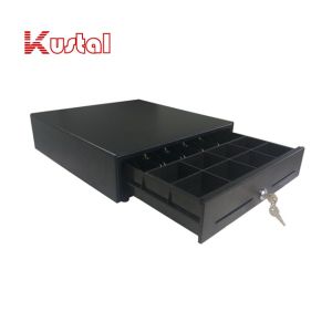 410mm 5B8C Metal Structure POS HIPS ABS Black Economical Cash Drawer